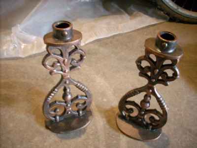 Vends 2 bougeoirs