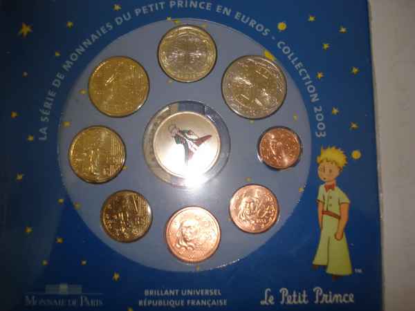 EUROS de COLLECTIONS sèries LE PETIT PRINCE 