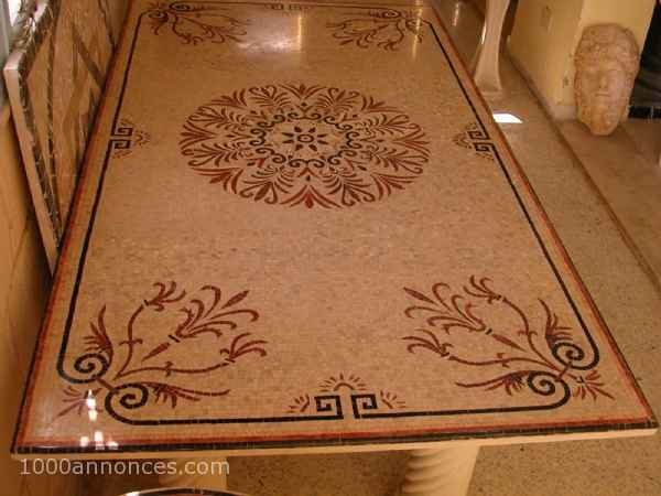 table en mosaïque marupa/ramin/palapi