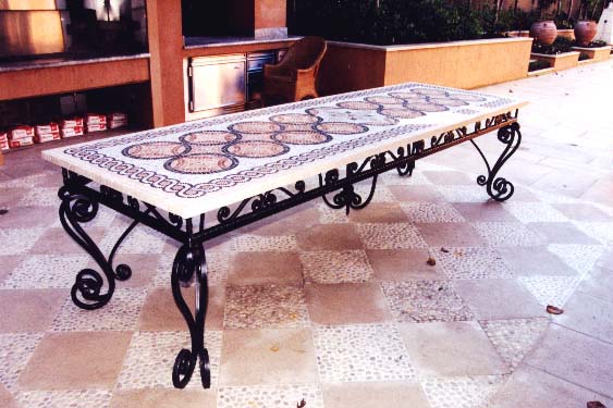 table en mosaïque ceiba